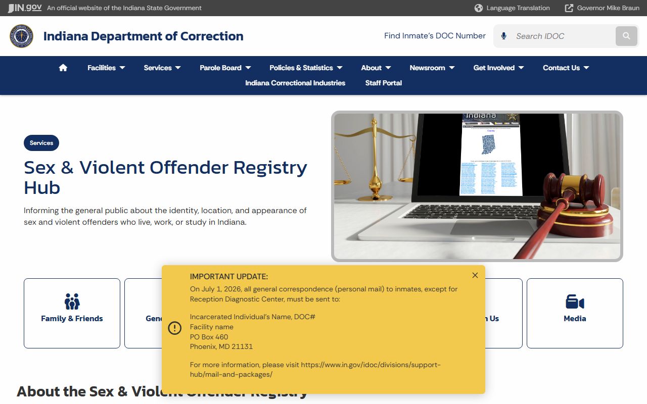 Dearborn County Circuit Court Superior Court trial records IDOC registry