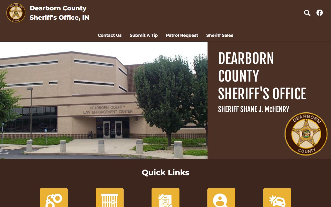 Dearborn County Court records and Sheriff jail records access